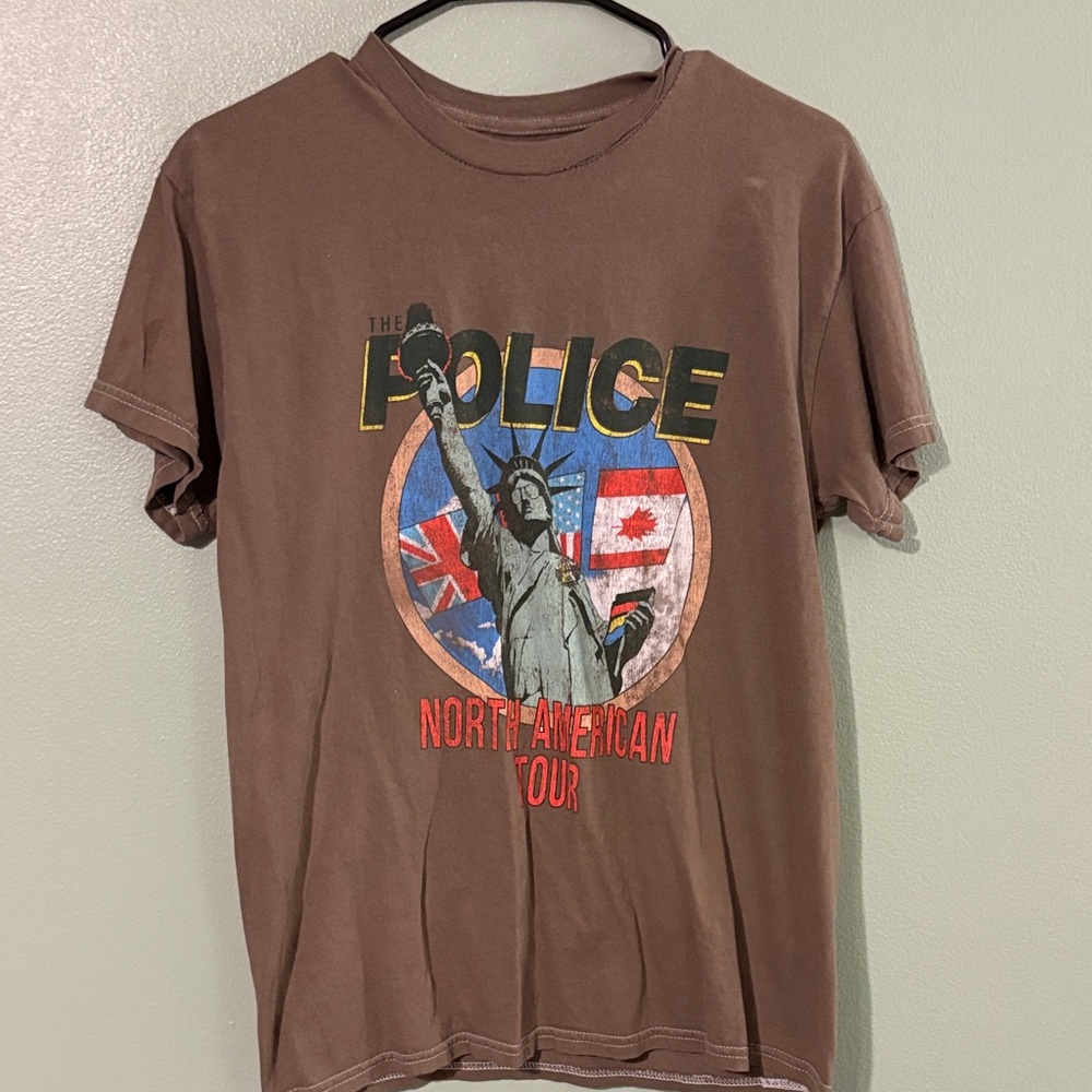 Police Brown North American Tour Tee